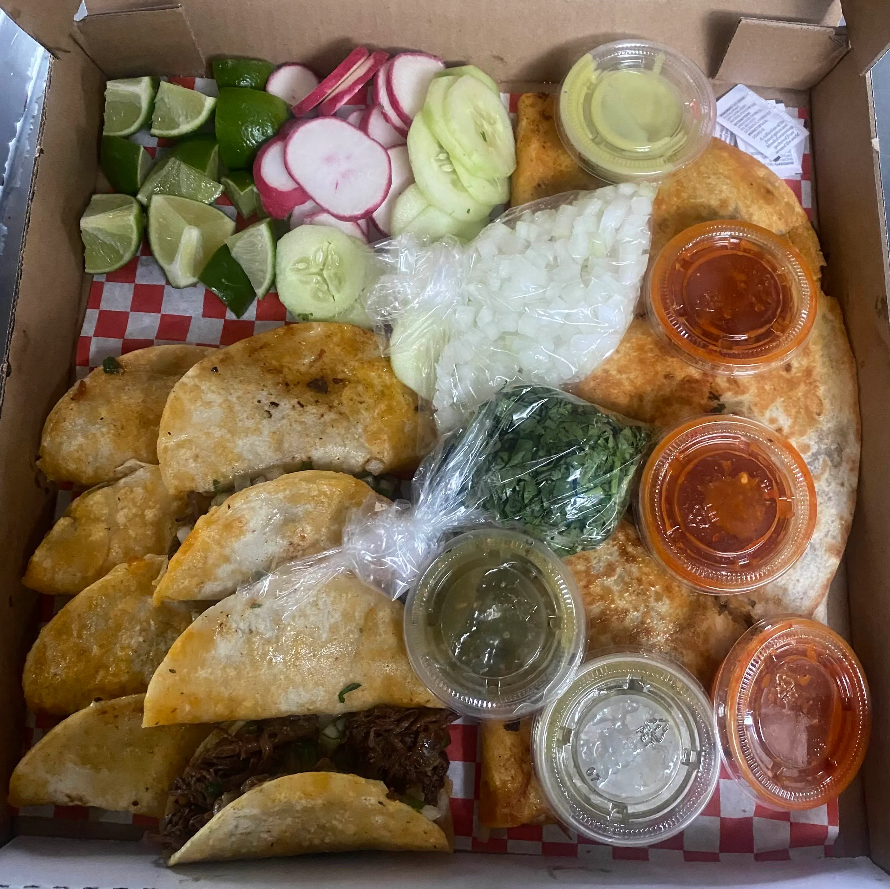 The Cesia Box — quesatacos, sides, salsas & consomé