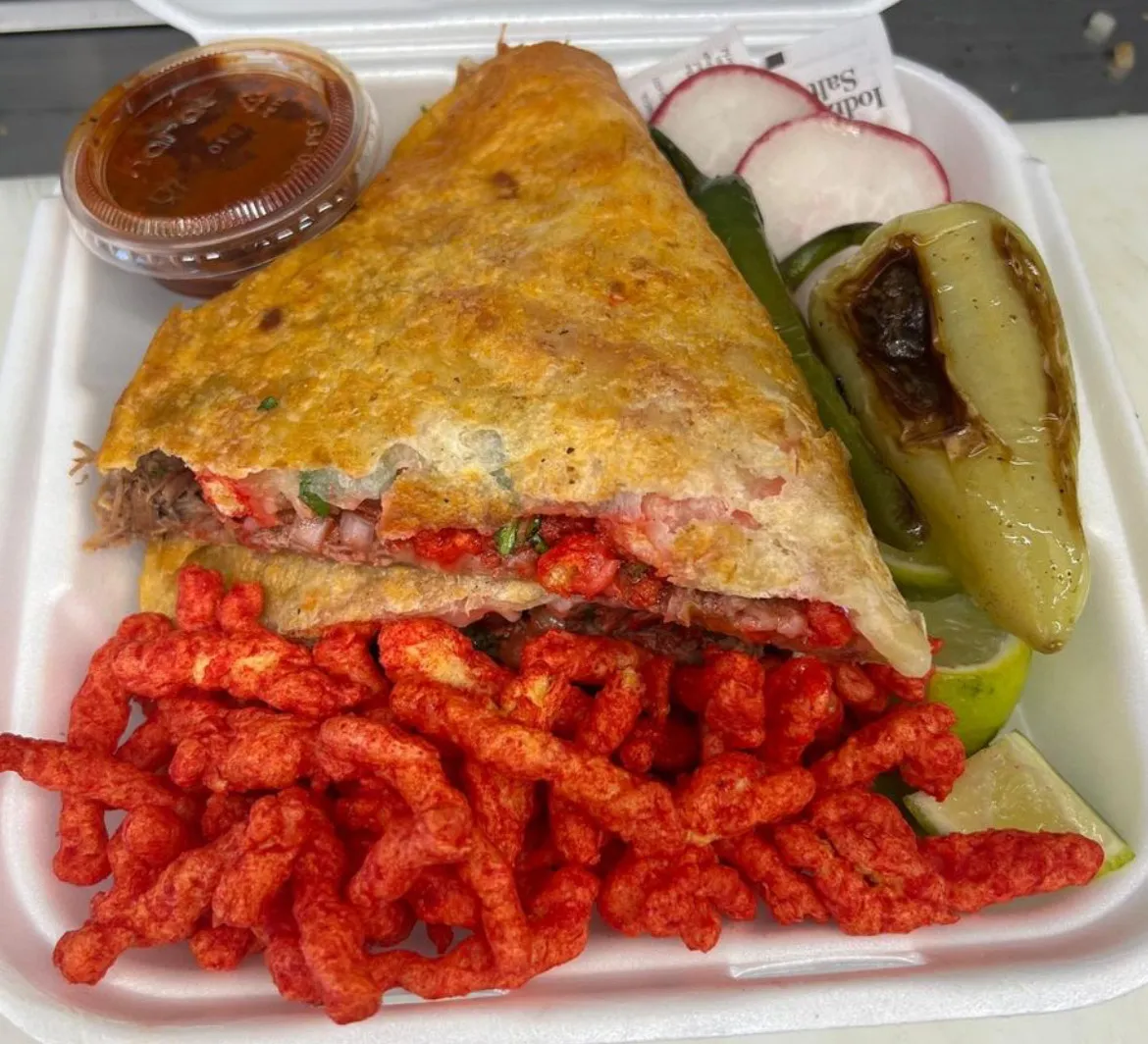 Hot Cheetos quesadilla